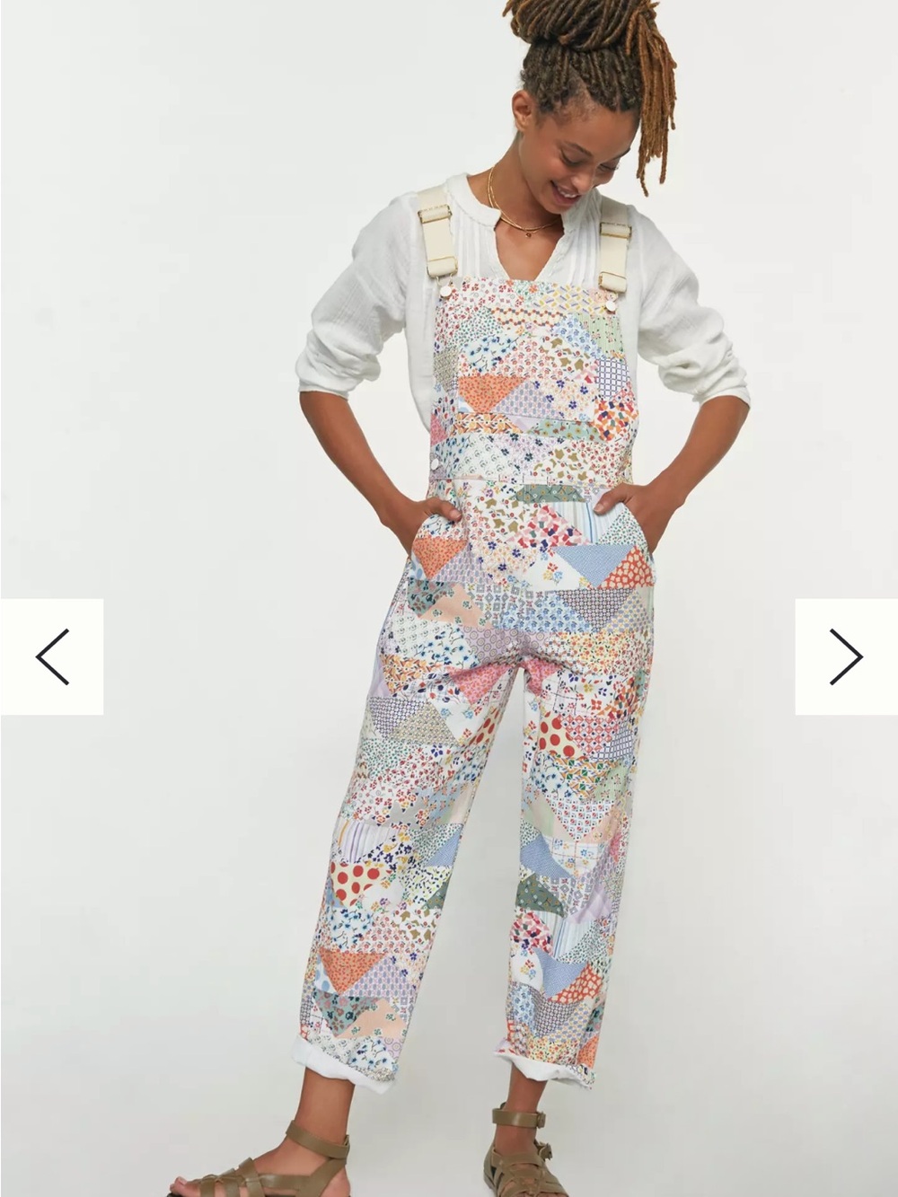Carleen x Anthropologie Floral Patchwork Overalls - Picture 5 of 5